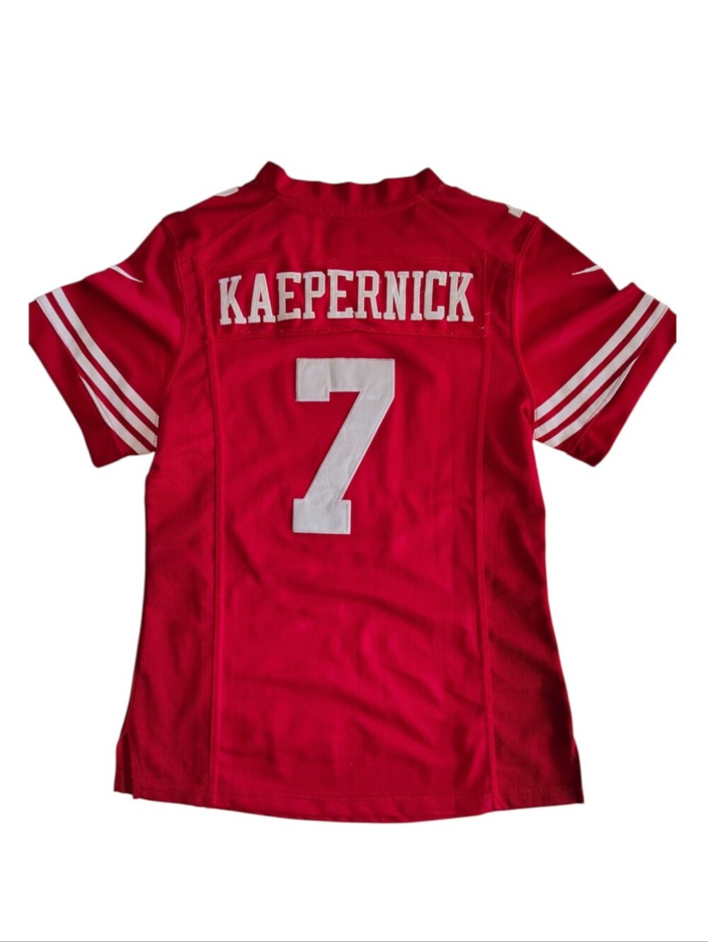 NFL On Field Nike Players Kaepernick #7 49ers Red Jersey Size Small Boys
